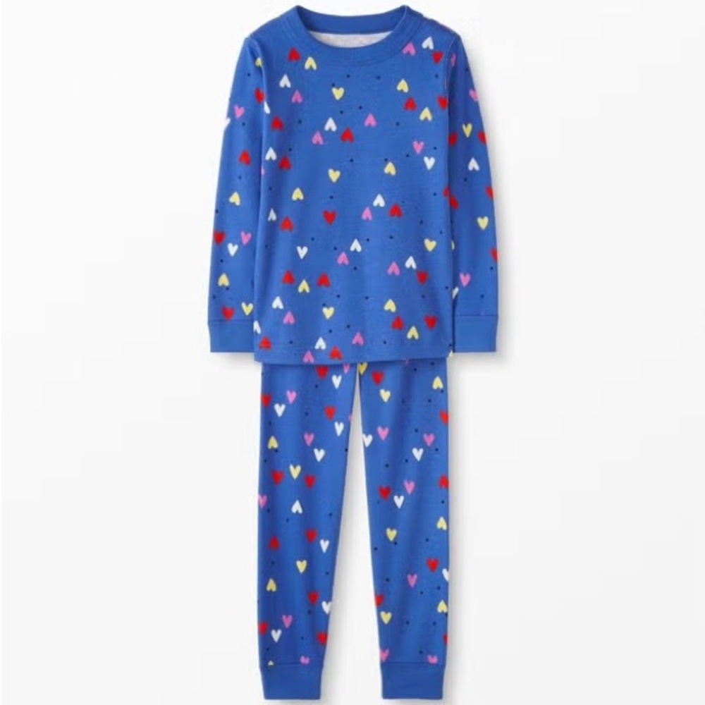 Hanna Andersson Blue and Red Pajama Sets Vibrant Design